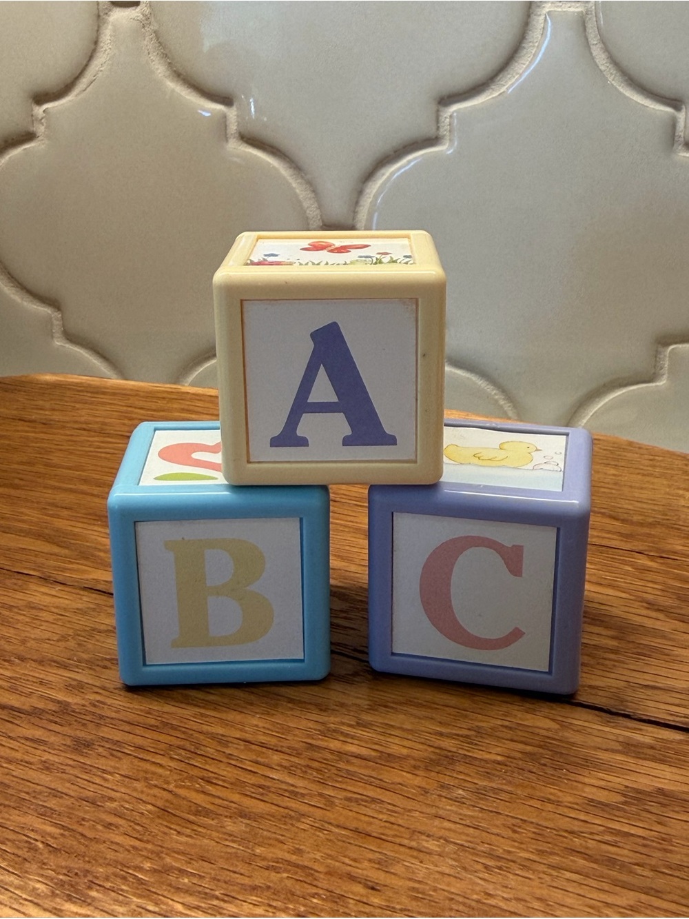 Vintage American Girl Bitty Baby blocks